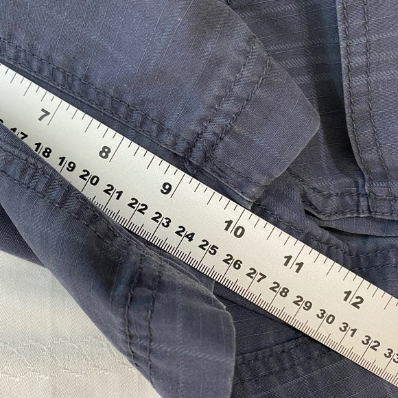 Koppen Men's Bluish-gray Check Chino Cargo Shorts Size 38 - Picture 10 of 12